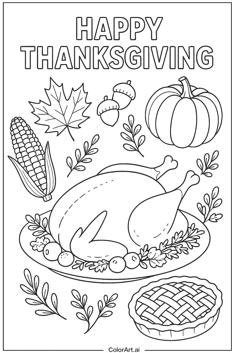 Thanksgiving Realistic Style