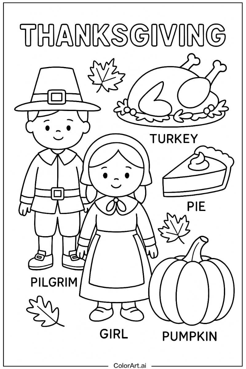 Thanksgiving Educational Art 3