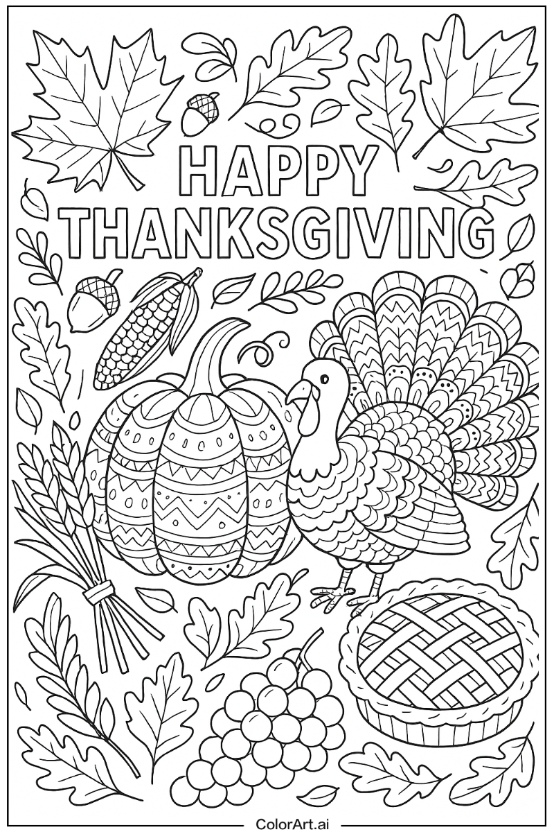 Thanksgiving Detailed Art