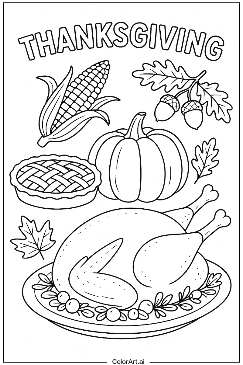 Thanksgiving Realistic Style 3
