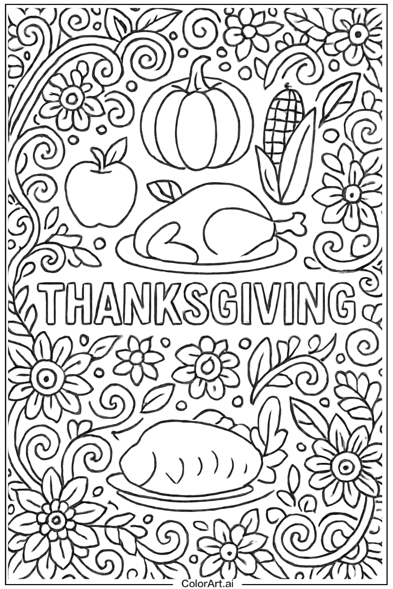 Thanksgiving Pattern Art