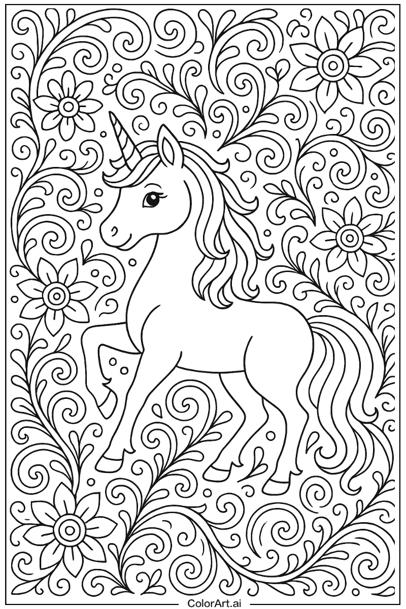 Unicorn Pattern Art 2