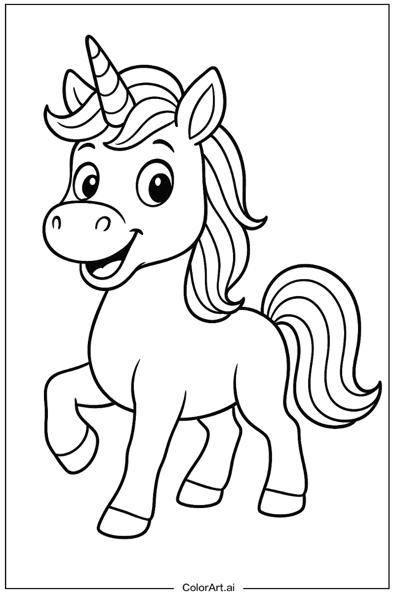 Unicorn Cartoon Fun 3