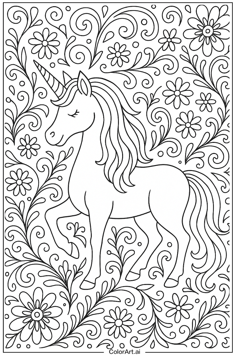 Unicorn Pattern Art 3