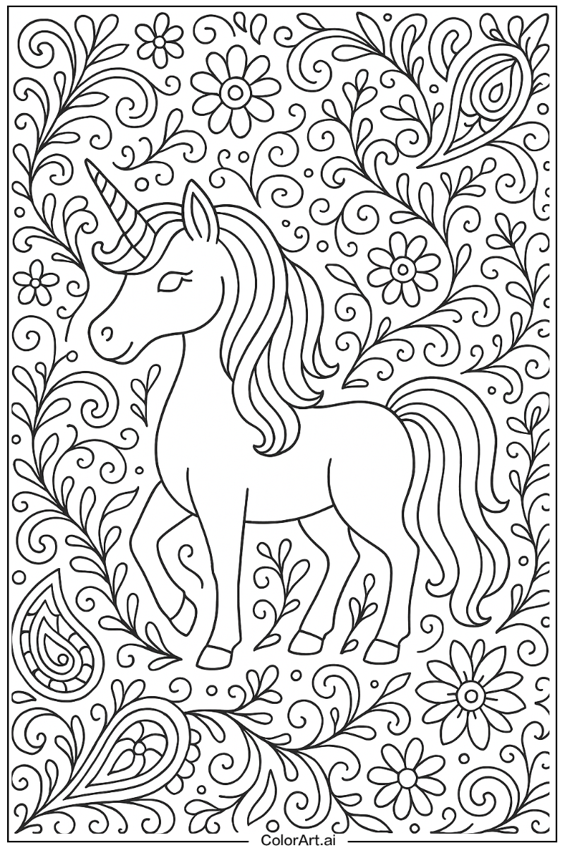 Unicorn Pattern Art