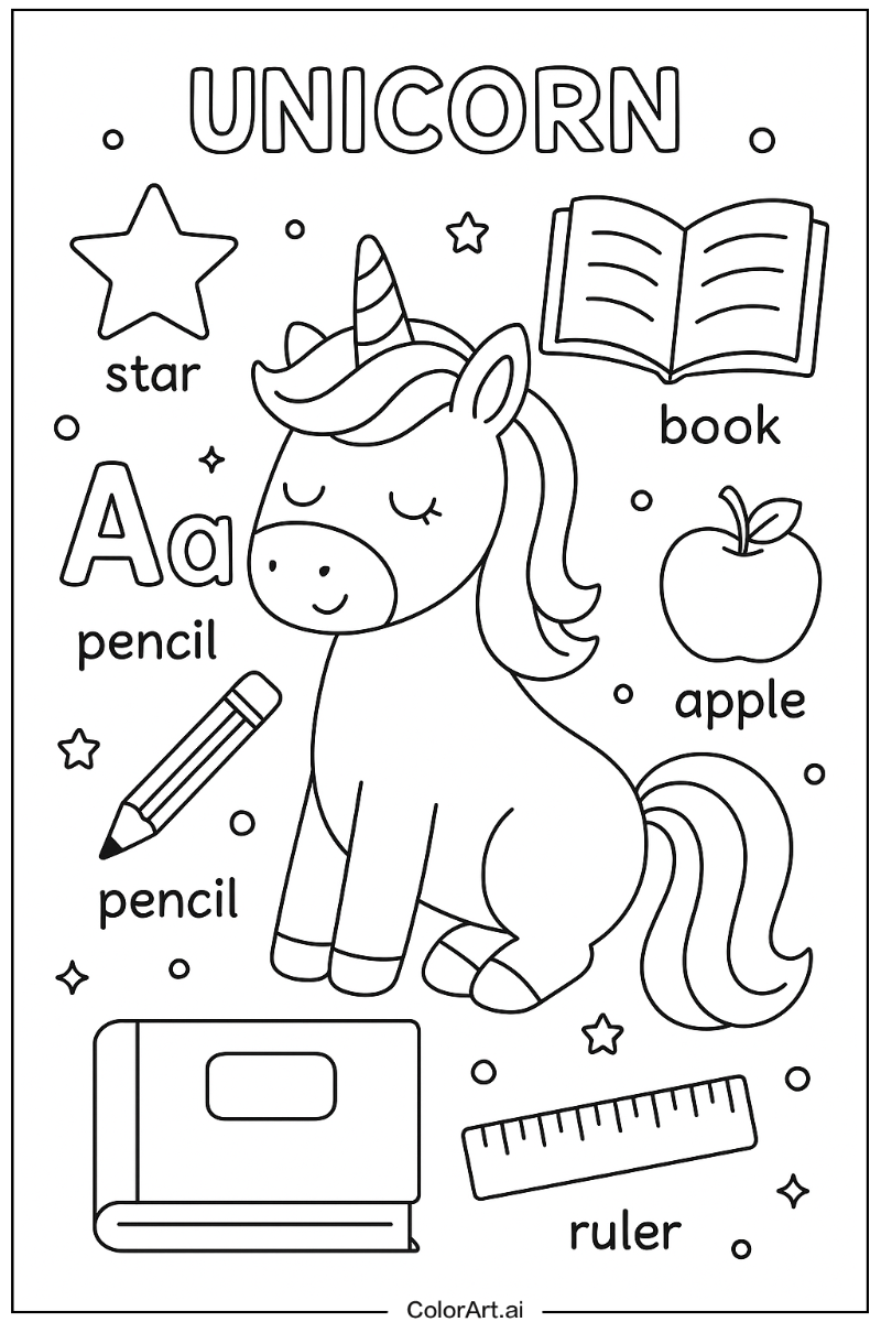 Unicorn Educational Art