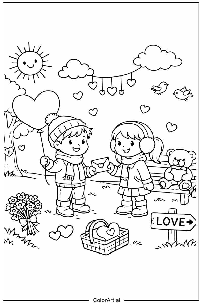 Valentine's Day Playing Outside 4