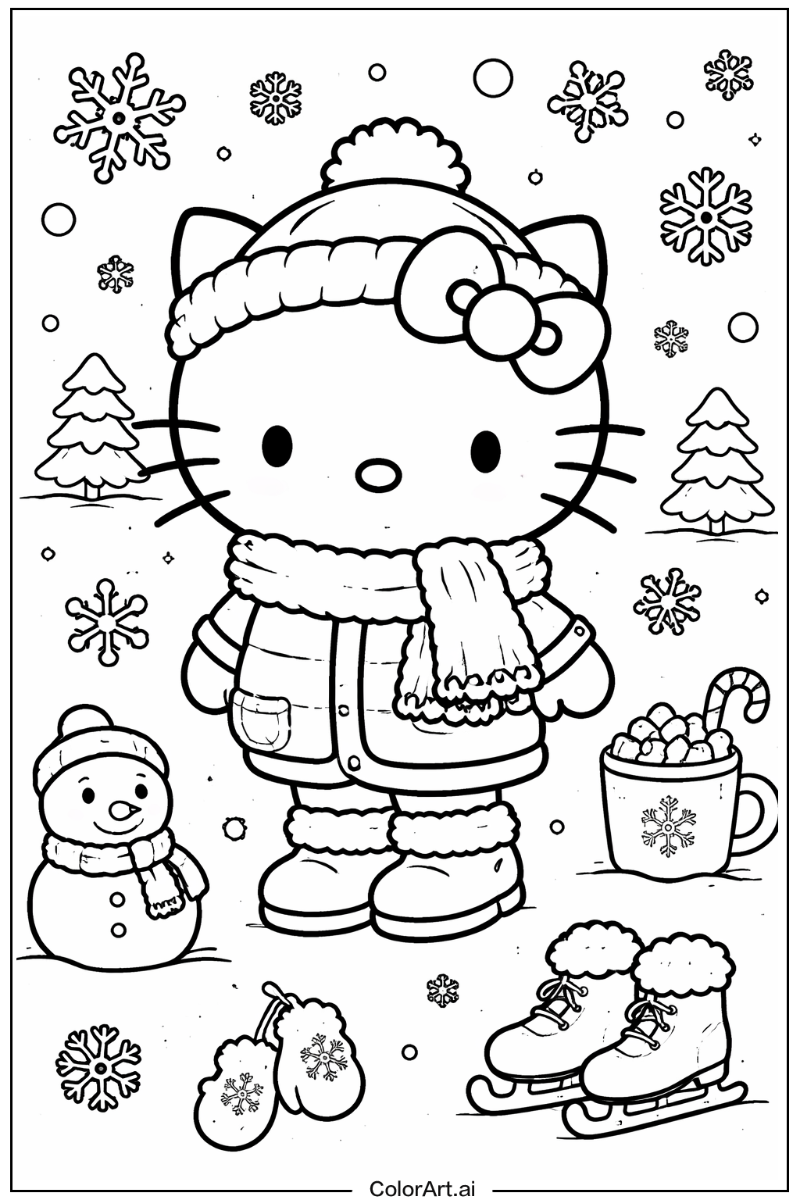 Hello kitty Winter