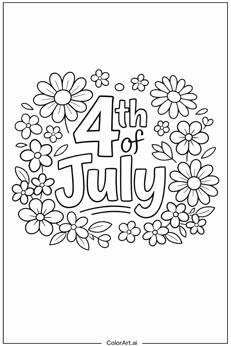 4th of July with Flowers 2