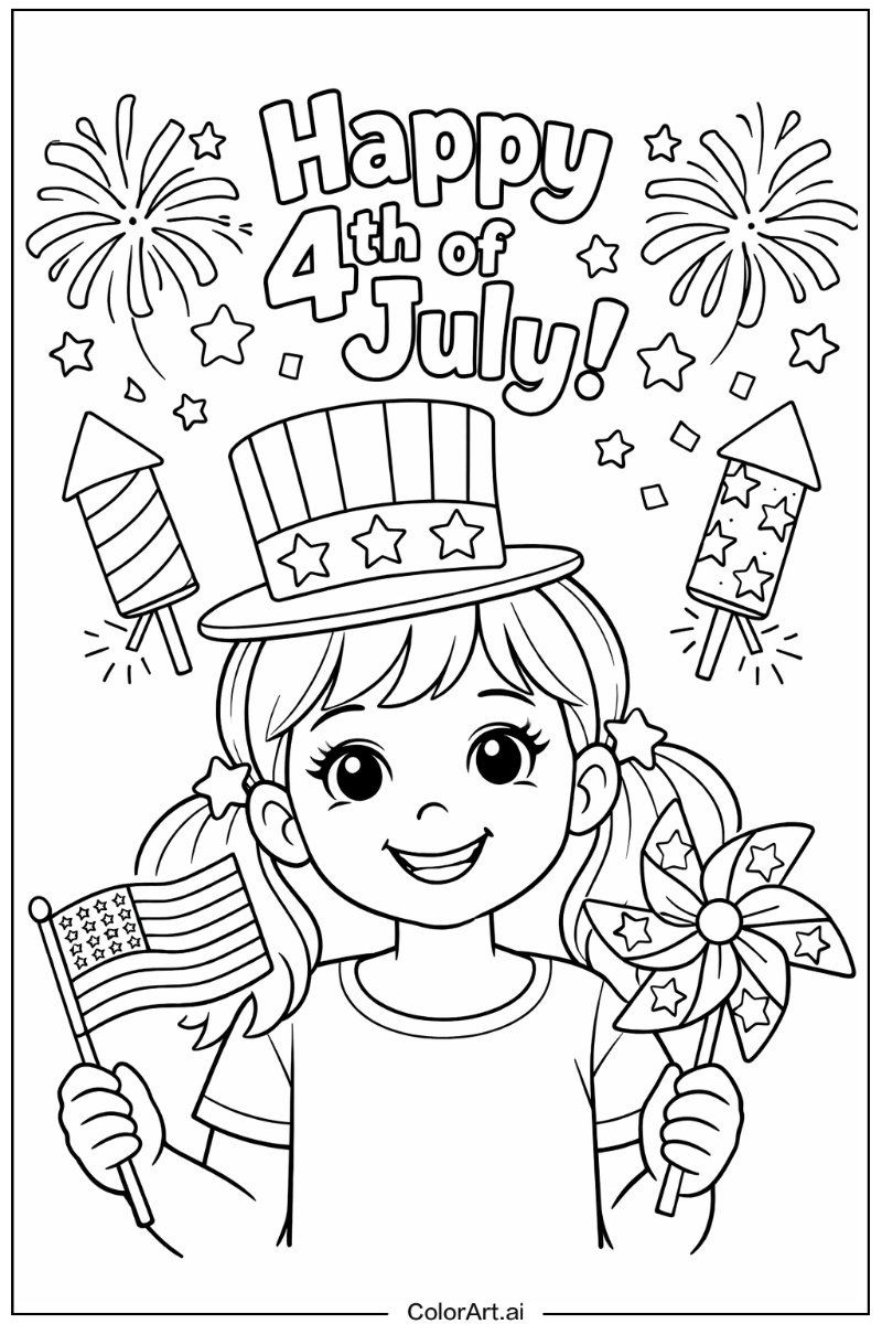 Happy 4th of July Portrait