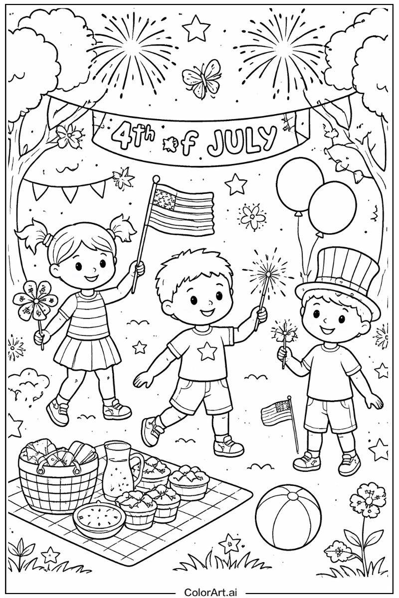 4th of July Playing Outside 3