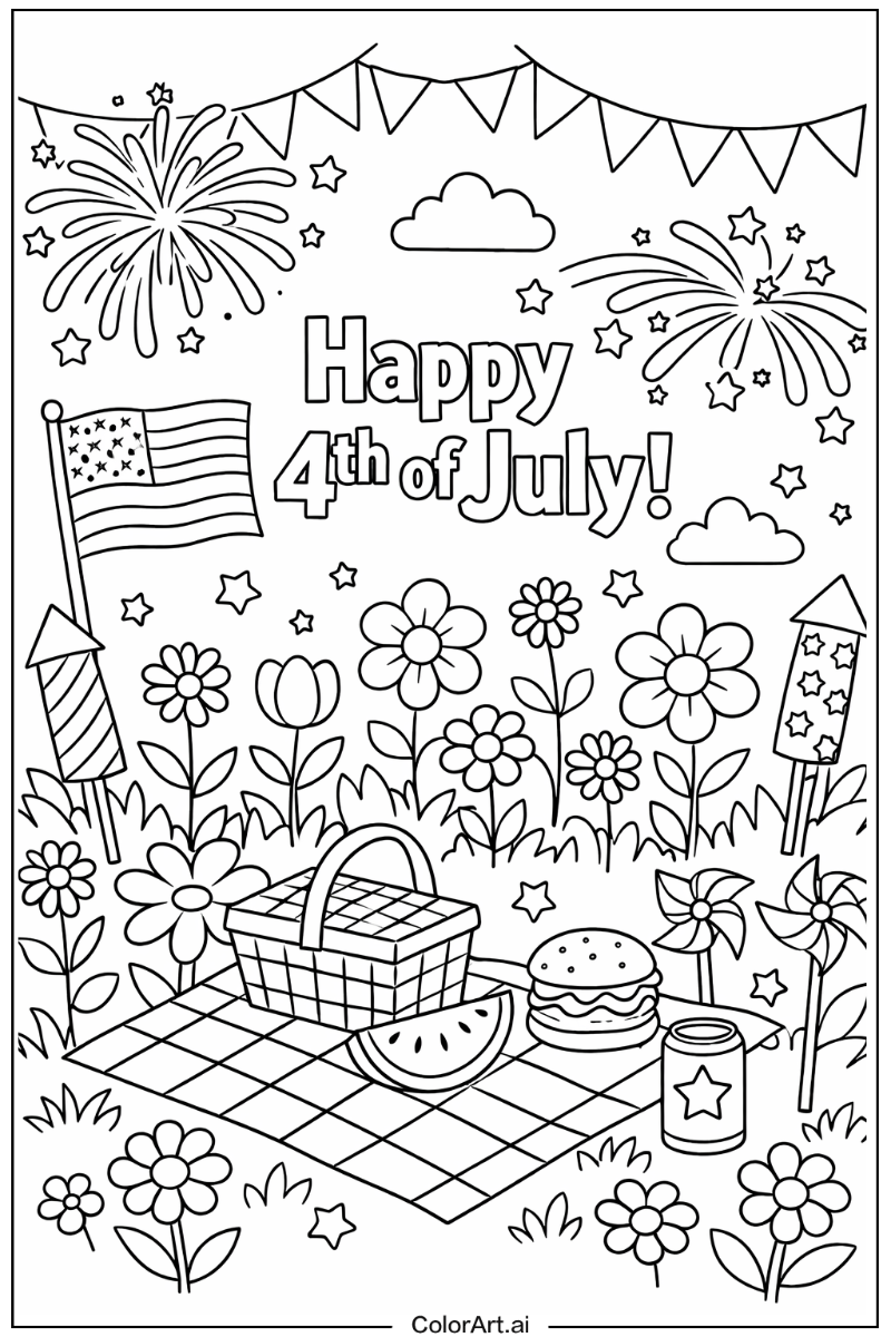 4th of July in a Garden 5