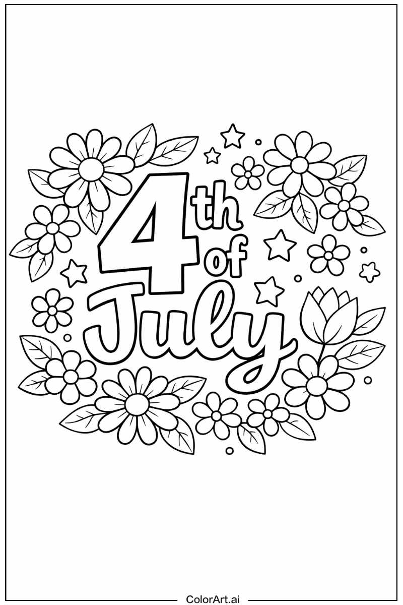 4th of July with Flowers 5