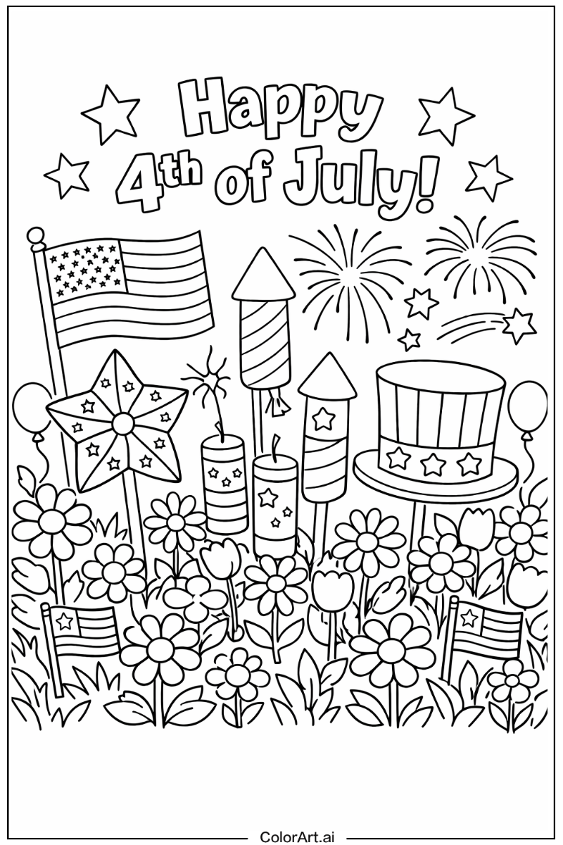 4th of July in a Garden 6