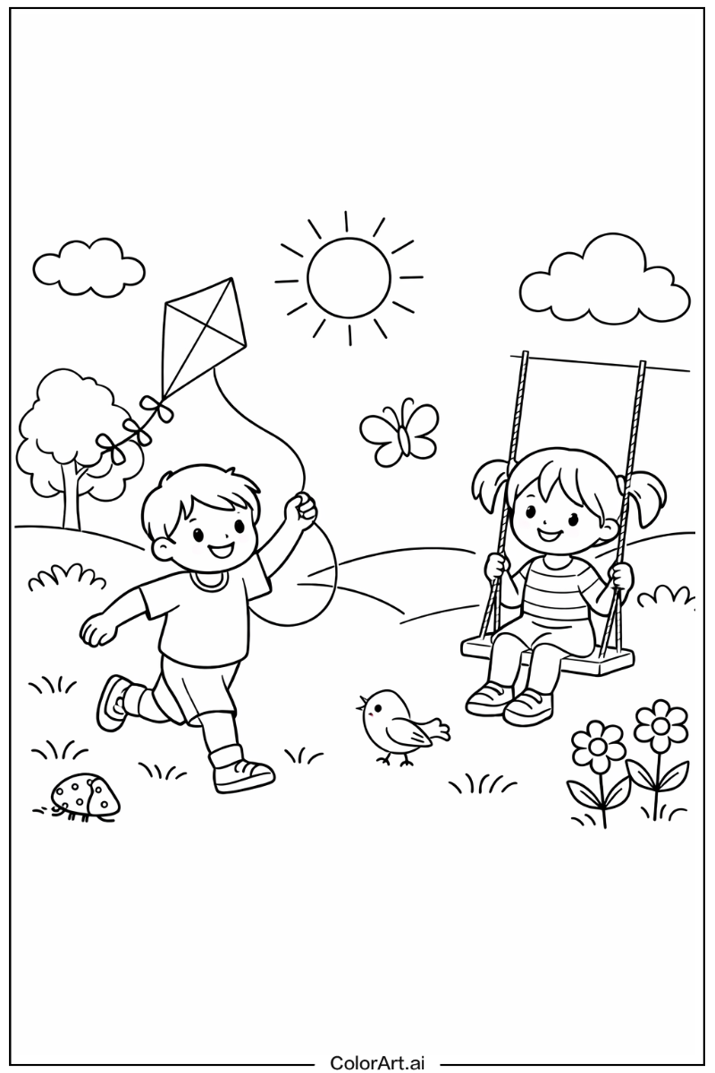 aesthetic Playing Outside 2