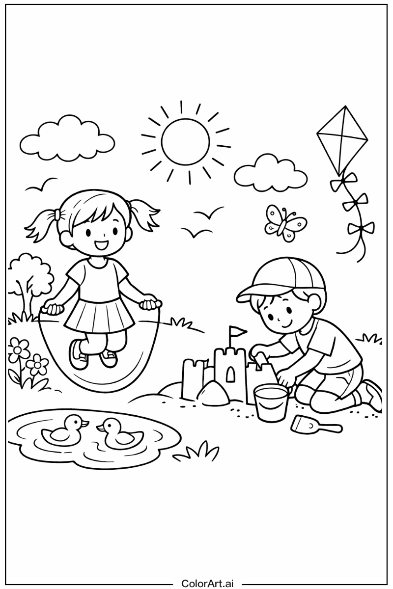 aesthetic Playing Outside 3