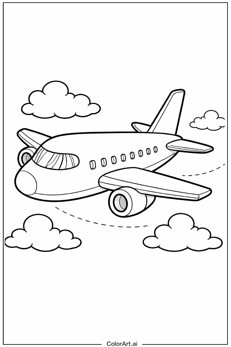 55 Free Airplane Coloring Pages Printable PDF PNG 