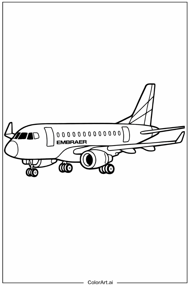 Embraer Airplane Scene