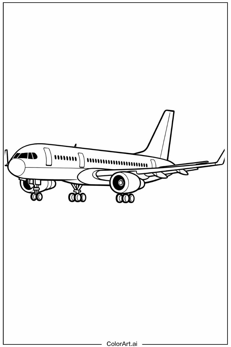 Airplane with Boeing 757 Theme
