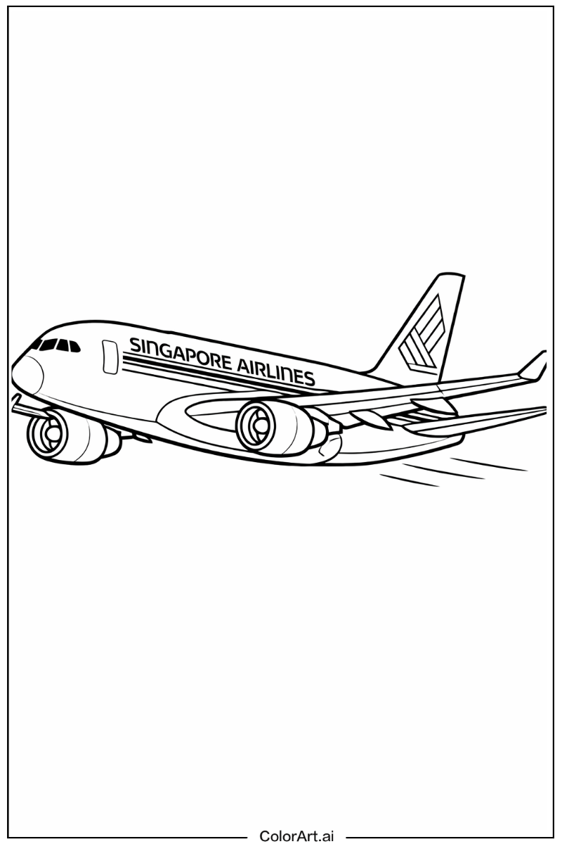 Singapore airlines airplane Airplane Scene