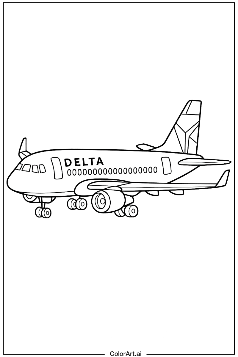 Delta airlines airplane Airplane Scene