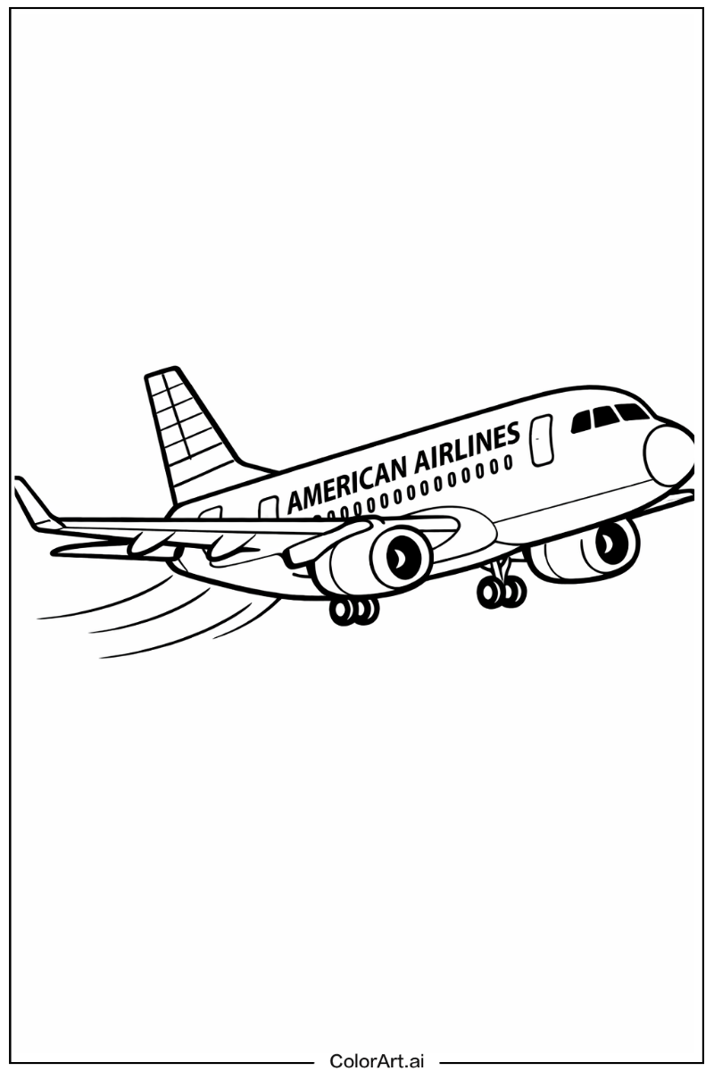 Airplane with American airlines airplane Theme