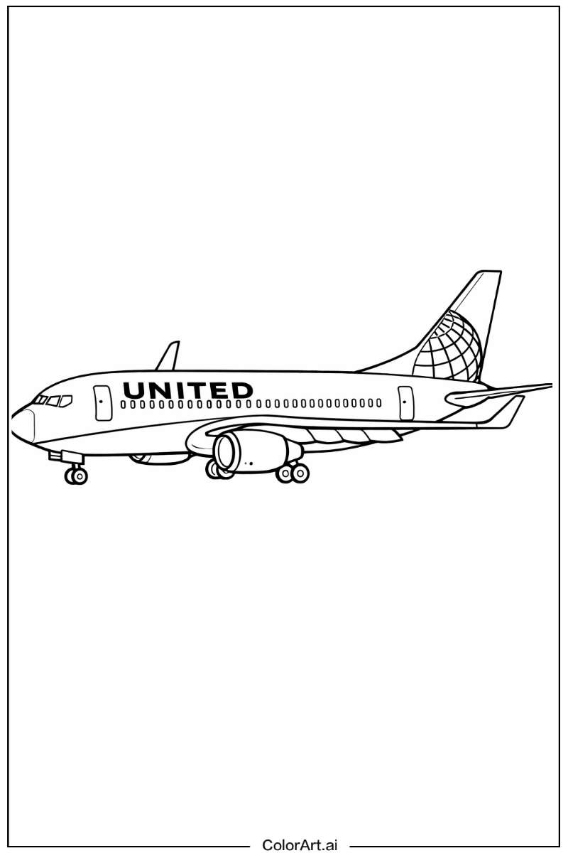 United airlines airplane Airplane Design