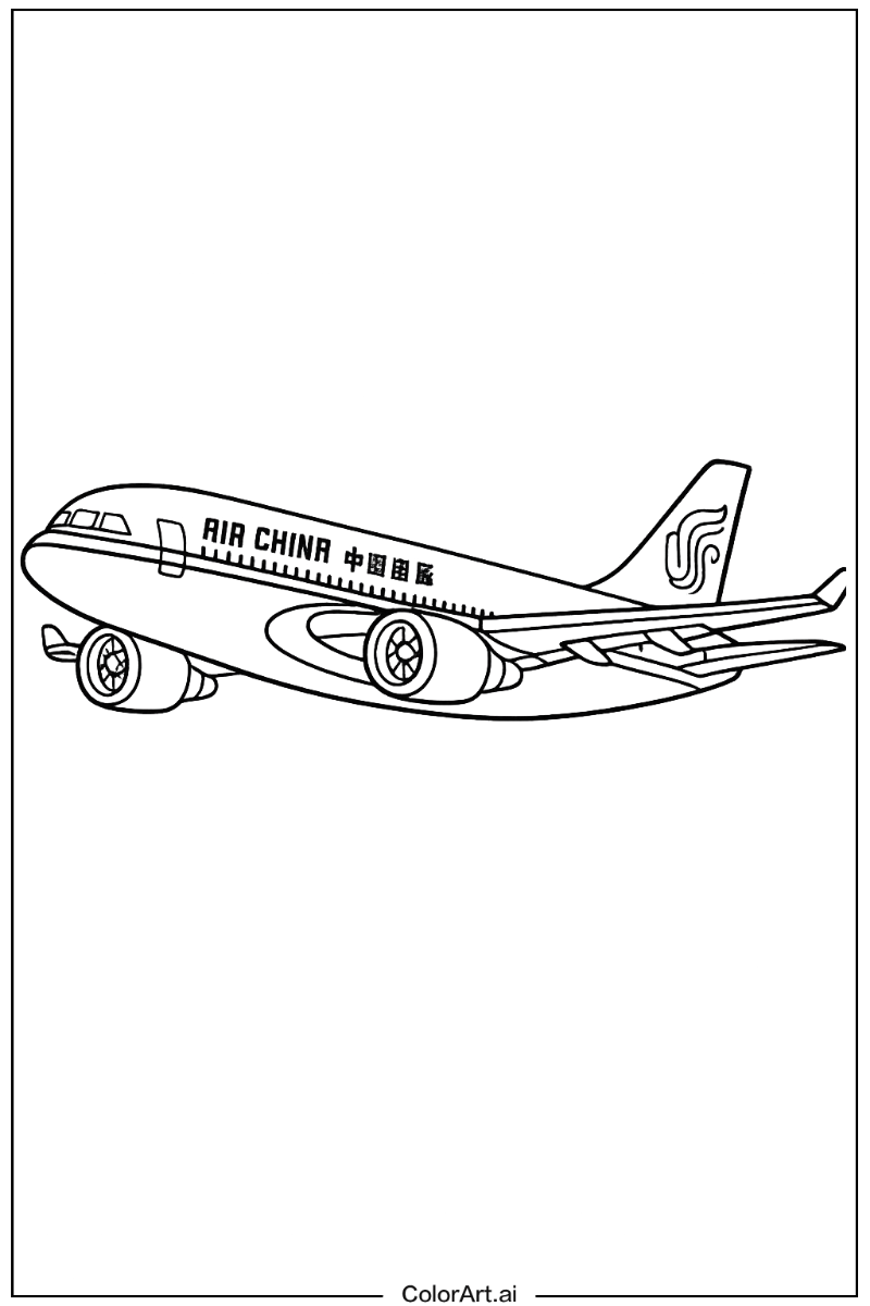 Airplane with Air china airplane Theme