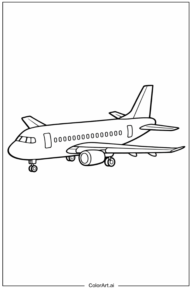 Passenger plane Airplane Scene 2