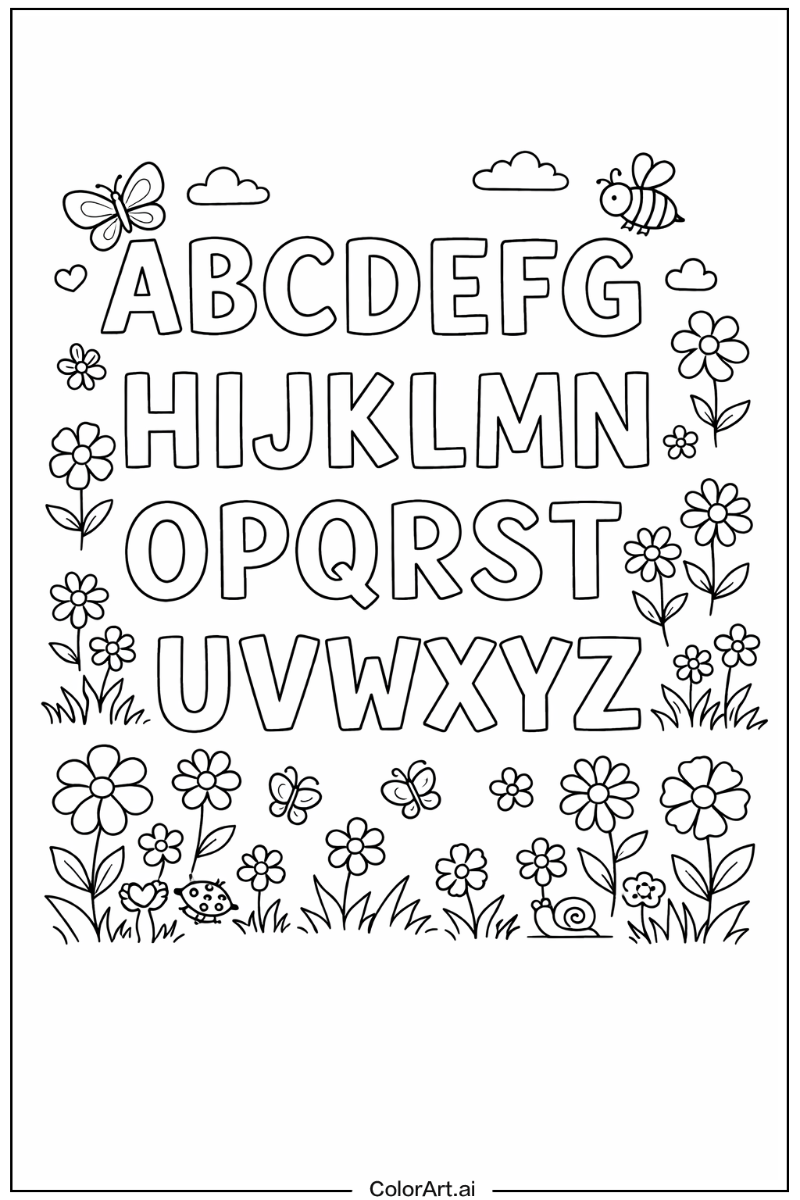 Alphabet in a Garden 3