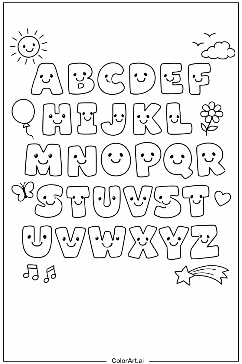 Smiling Alphabet 3