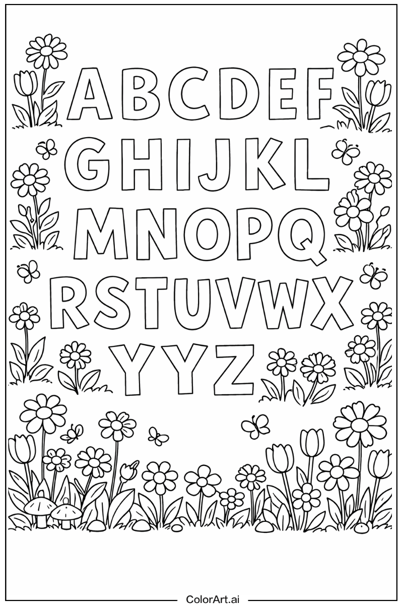 Alphabet in a Garden 4