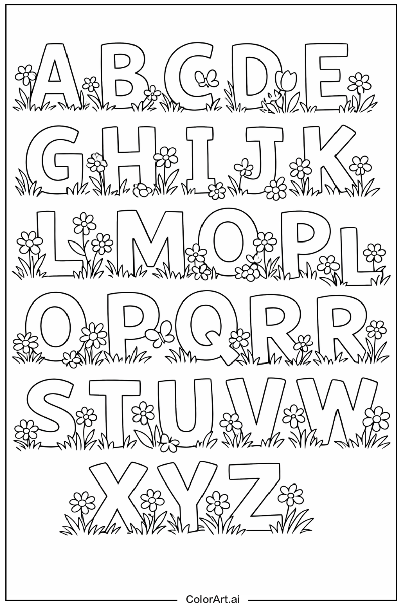 Alphabet in a Garden 5