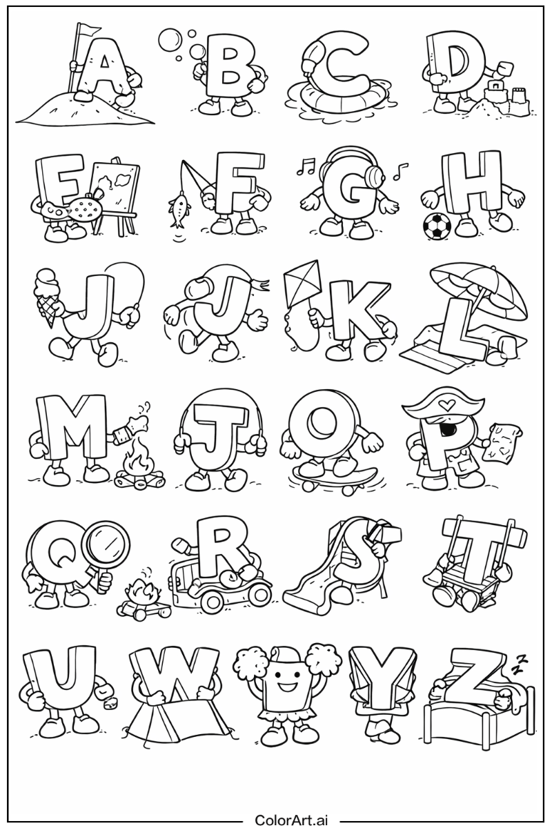 Alphabet Having Fun 6