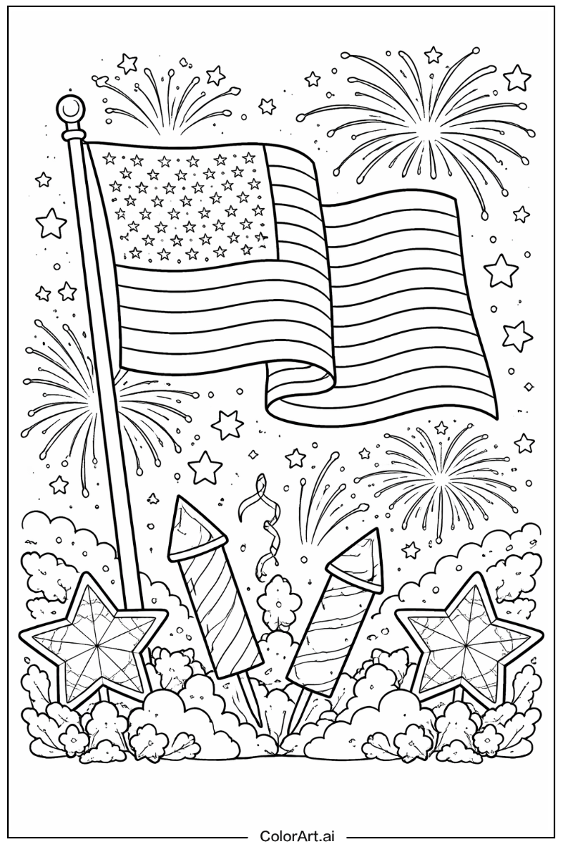 American flag modern design American flag Scene