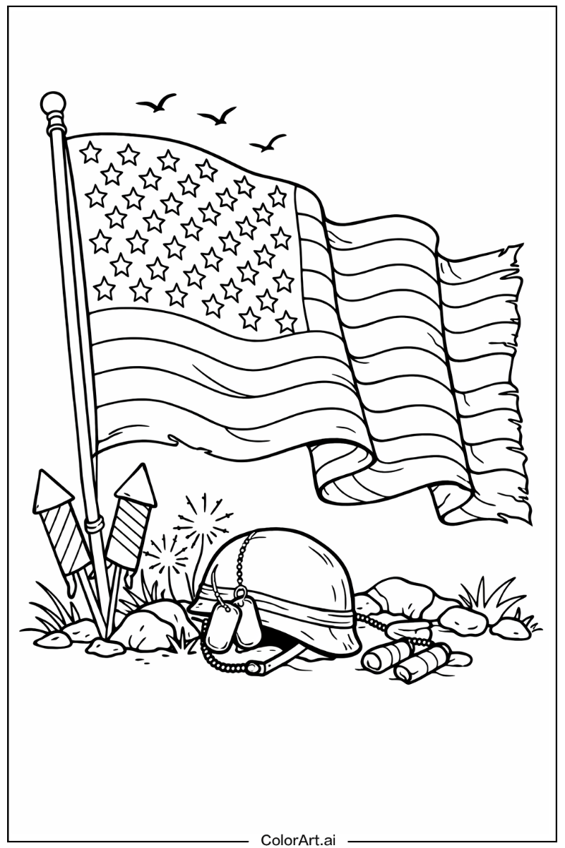 American flag grunge style American flag Design 2