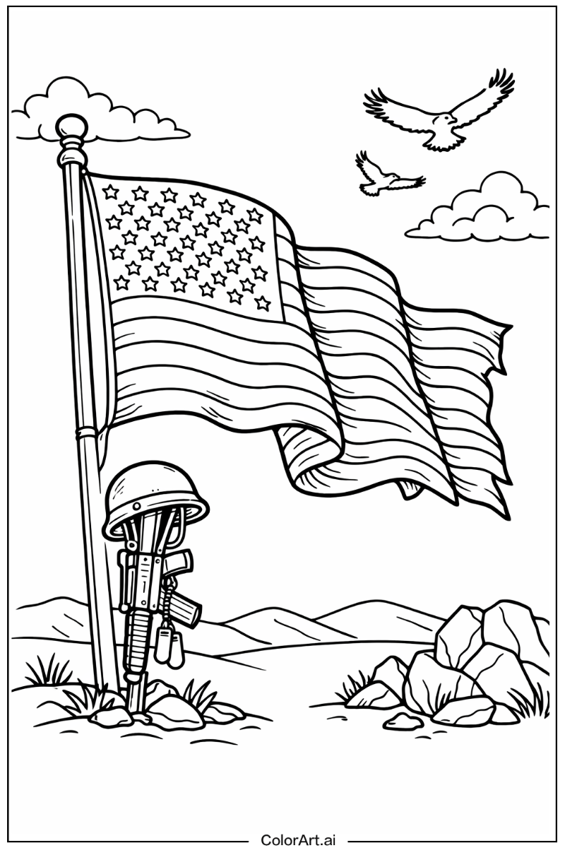 American flag grunge style American flag Design