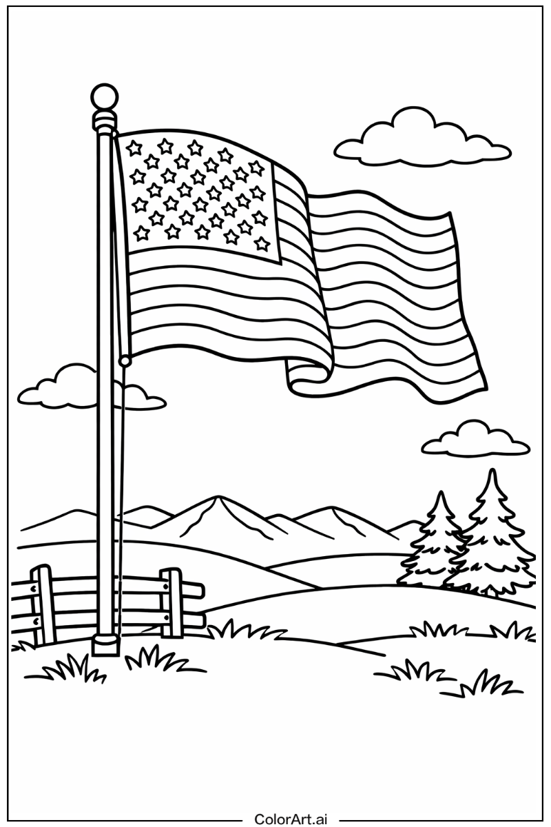 American flag retro design American flag Design 2