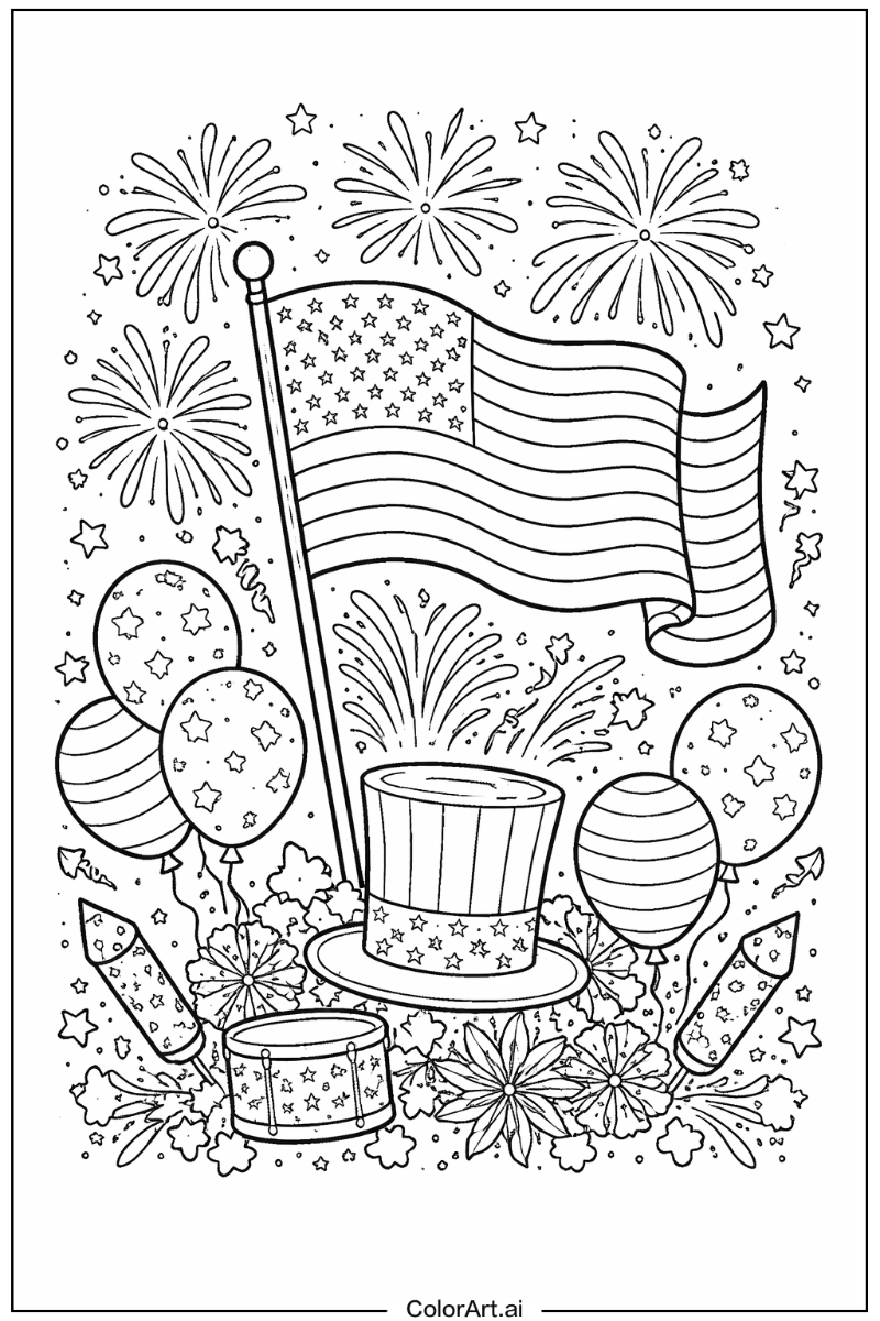 American flag fourth of july American flag Design 2