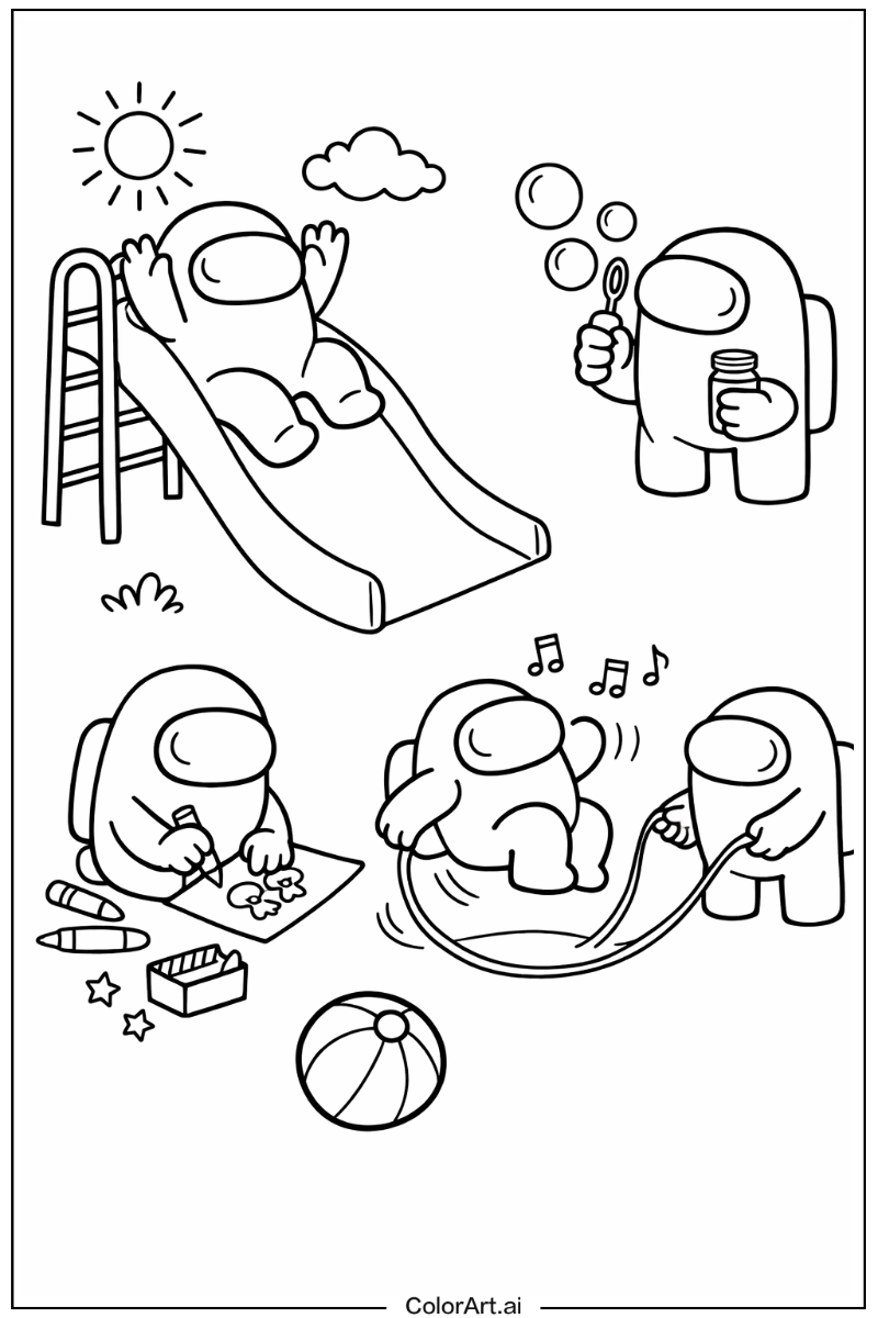 Among us game Having Fun 2