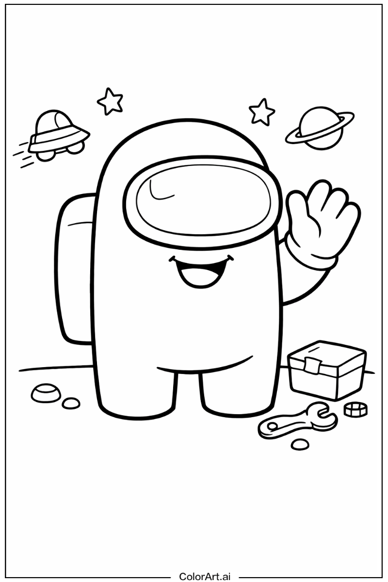 Happy Among us game Portrait