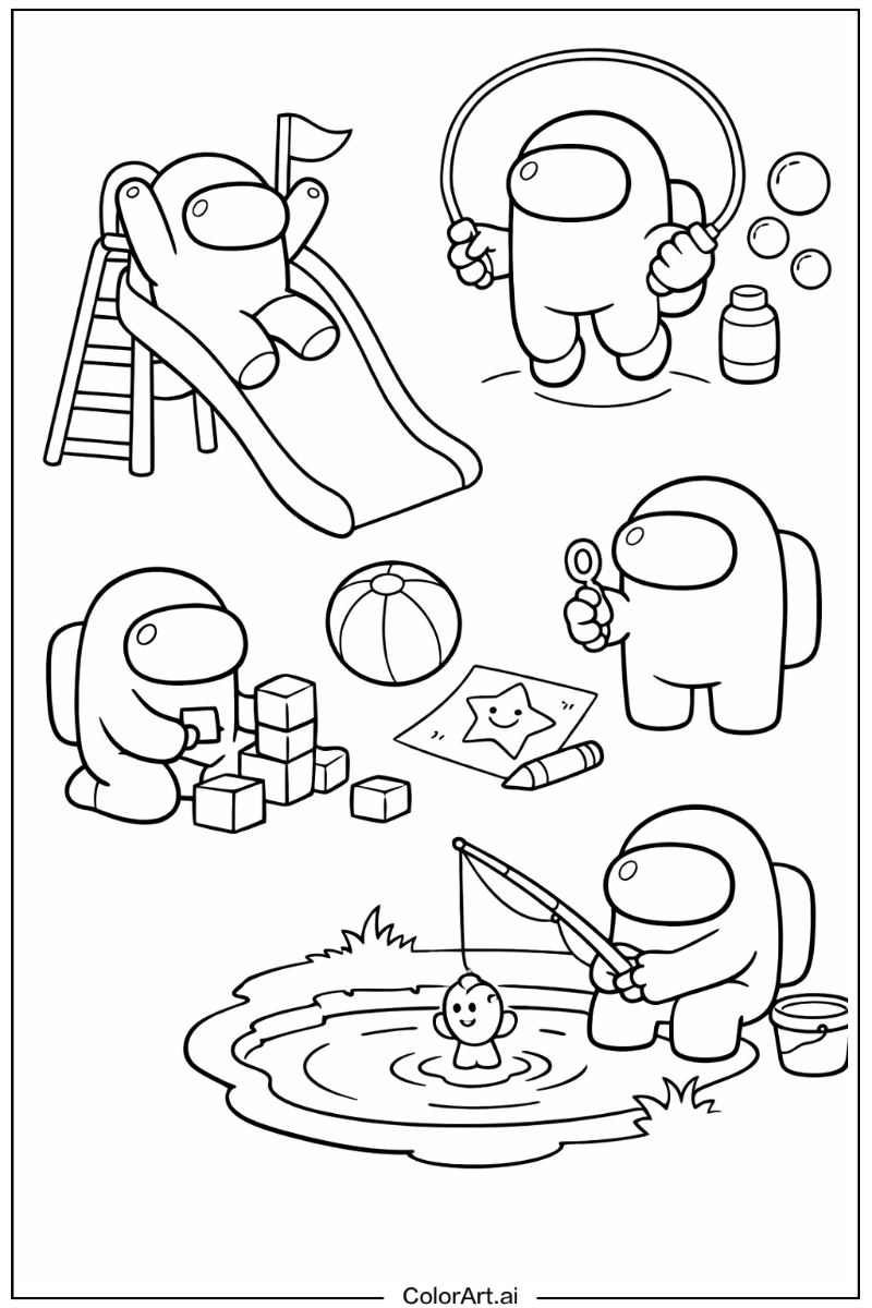 Among us game Having Fun 3