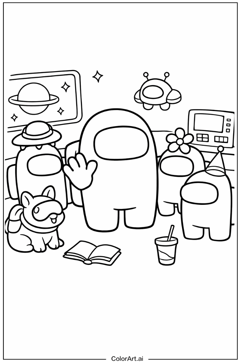 Among us game with Friends