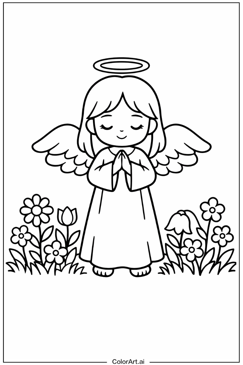 Angel in a Garden 7