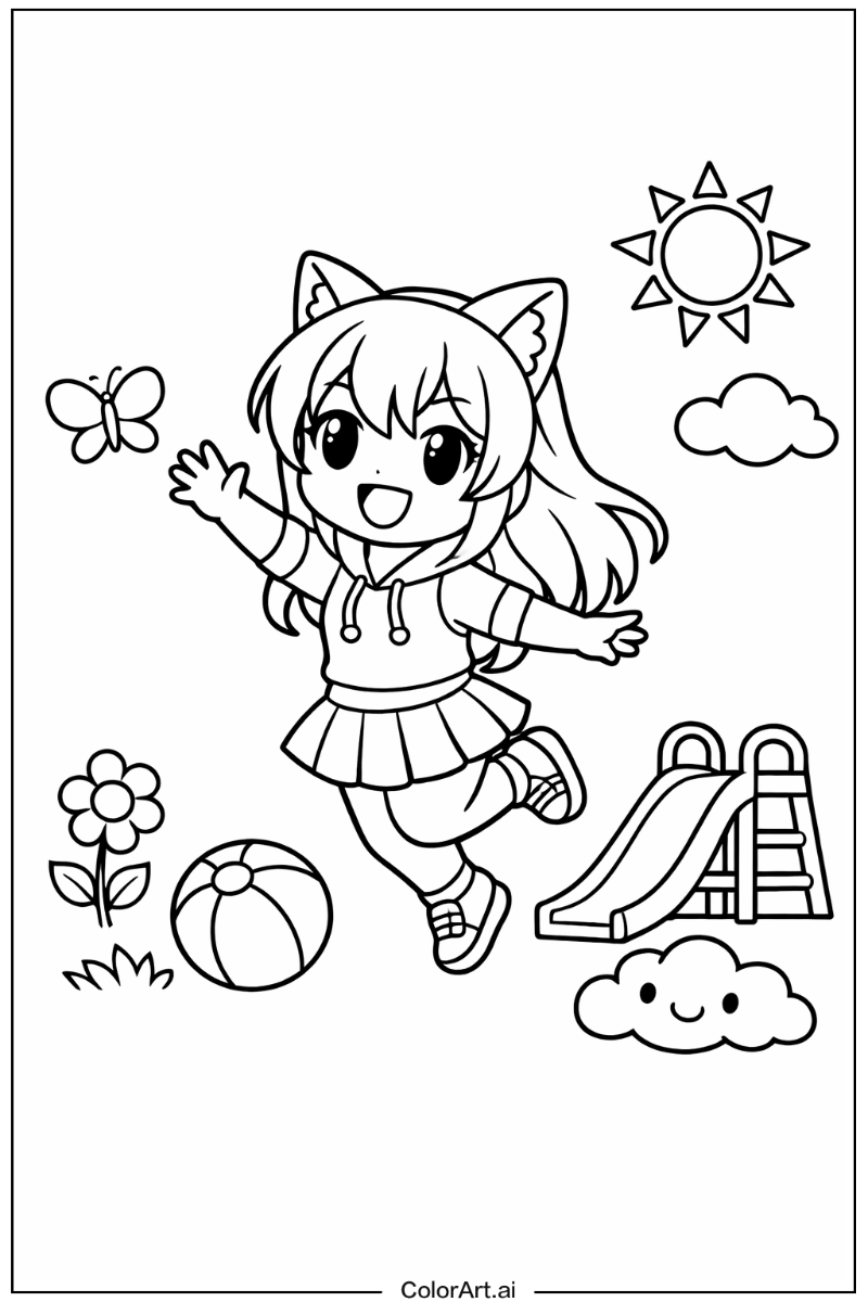 Aphmau Playing Outside 5