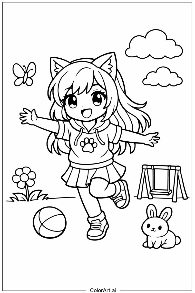 Aphmau Playing Outside 6