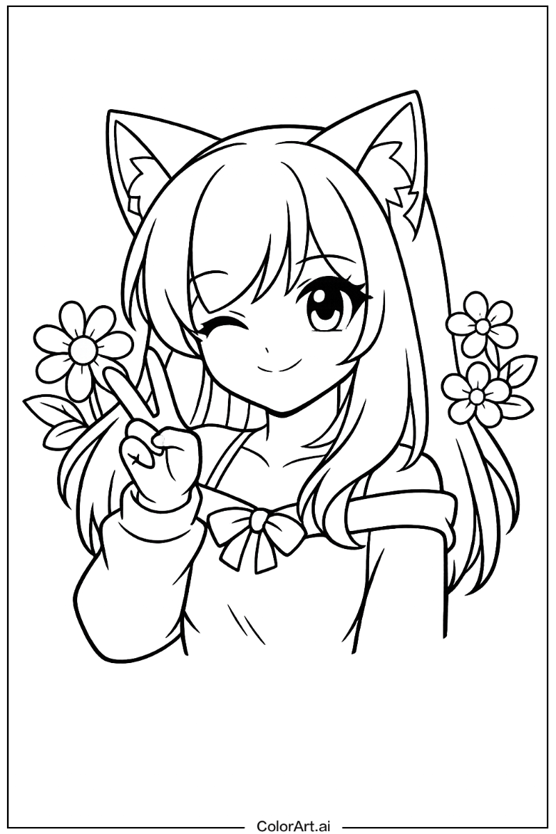 Aphmau with Flowers 1