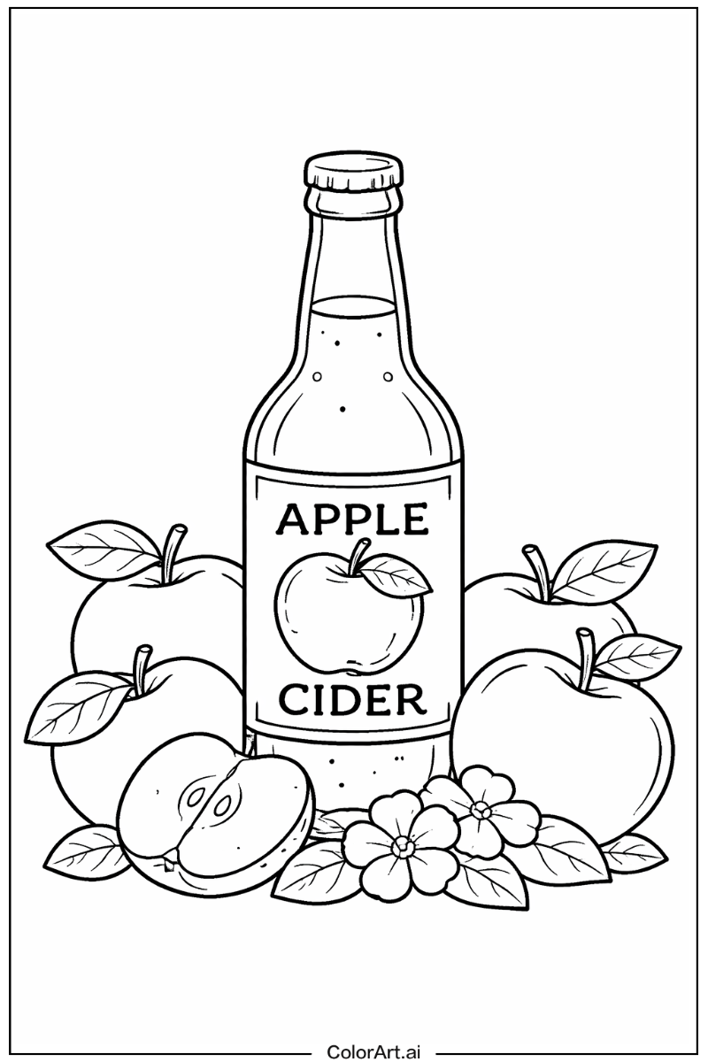 Apple cider bottle Apple Design