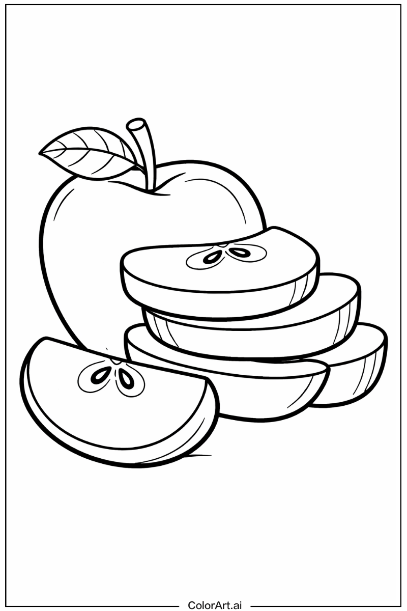 Sliced apple Apple Design 2