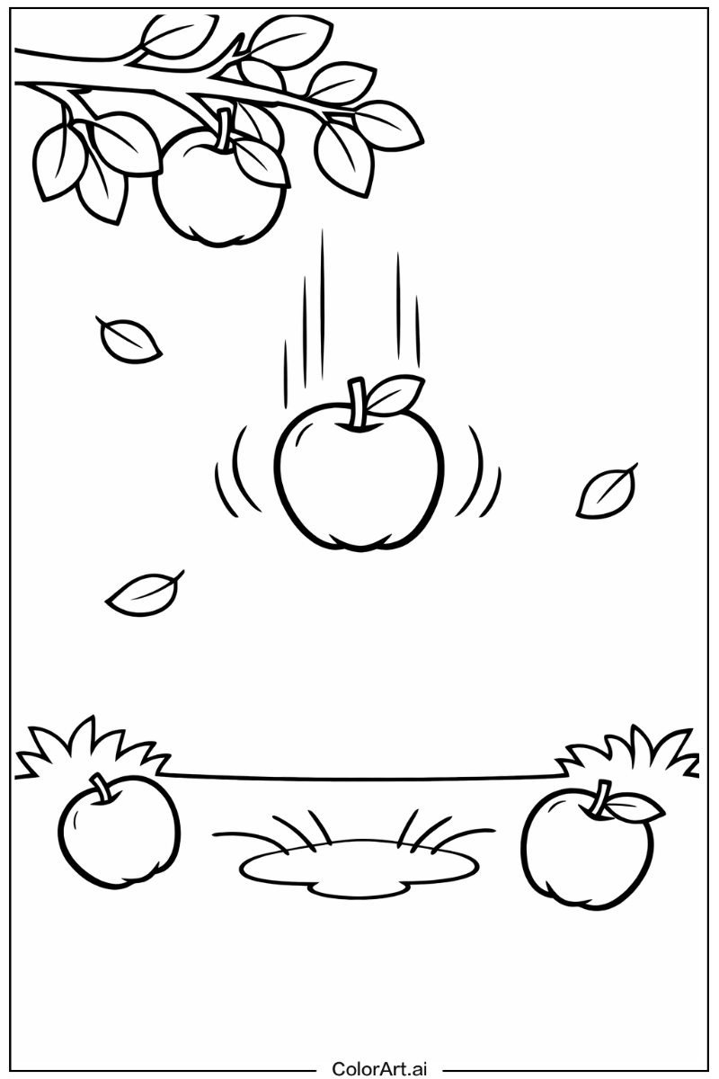 Apple with Apple falling Theme 2